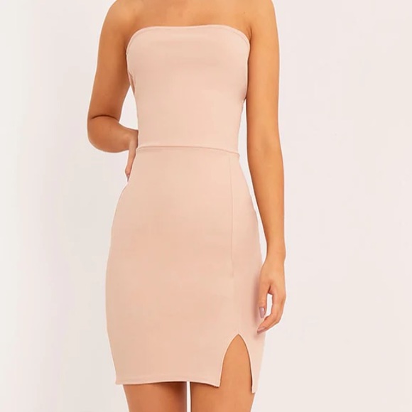 PrettyLittleThing Dresses & Skirts - Pink nude mini dress